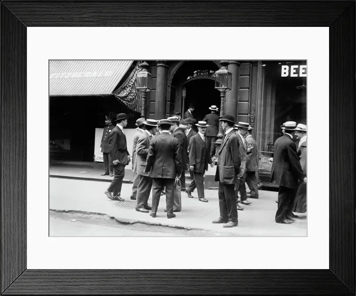 Framed Print : Strike at Bryant Hall, between c1910 and c1915. Creator: Bain News Service Framed Print : Strike at Bryant Hall, between c1910 and c1915. Creator: Bain News Service