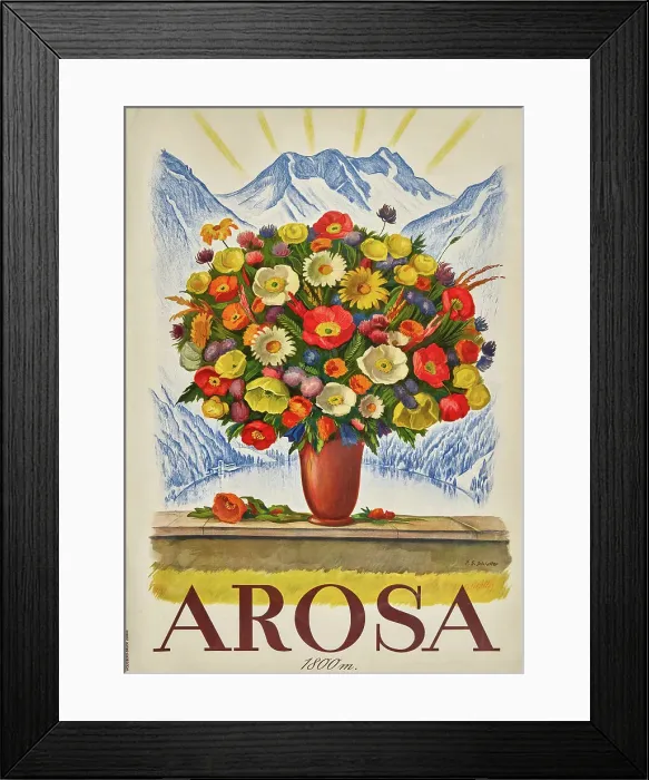 Framed Print : Arosa, 1936. Creator: Schlatter; Ernst Emil (1883-1954) Framed Print : Arosa, 1936. Creator: Schlatter; Ernst Emil (1883-1954)