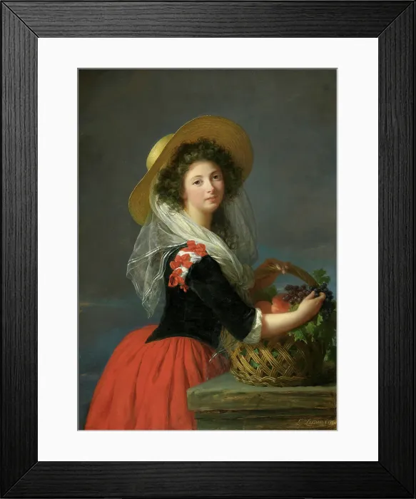 Framed Print : Portrait of Marie Gabrielle de Gramont, Comtesse de Caderousse, 1784. Creator: Vigée Le Brun; Louise Élisabeth (1755-1842) Framed Print : Portrait of Marie Gabrielle de Gramont, Comtesse de Caderousse, 1784. Creator: Vigée Le Brun; Louise Élisabeth (1755-1842)