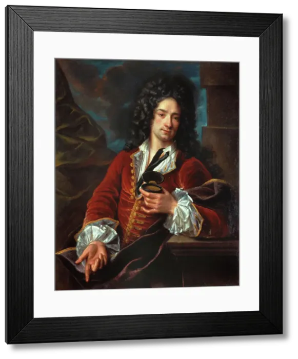 Framed Print : Gentilhomme prisant du tabac, End of 17th-Early 18th cen.. Creator: Belle; Alexis Simon (1674-1734) Framed Print : Gentilhomme prisant du tabac, End of 17th-Early 18th cen.. Creator: Belle; Alexis Simon (1674-1734)