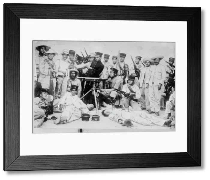 Framed Print : Feds 2 miles out of Guyaymas [i.e. Guaymas], 1914. Creator: Bain News Service
