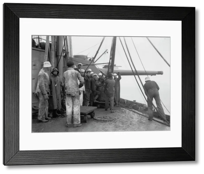 Framed Print : Coaling Louisiana, 4 / 16 / 14, 1914. Creator: Bain News Service Framed Print : Coaling Louisiana, 4 / 16 / 14, 1914. Creator: Bain News Service