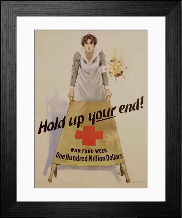 Framed Print : Hold Up Your End!, 1918. Creator: King; William B. (1880-1927) Framed Print : Hold Up Your End!, 1918. Creator: King; William B. (1880-1927)
