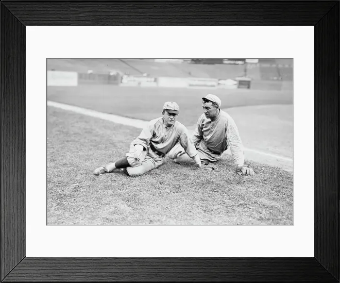 Framed Print : Miller Huggins, St. Louis NL and Art Devlin, New York NL (baseball), 1910. Creator: Bain News Service Framed Print : Miller Huggins, St. Louis NL and Art Devlin, New York NL (baseball), 1910. Creator: Bain News Service