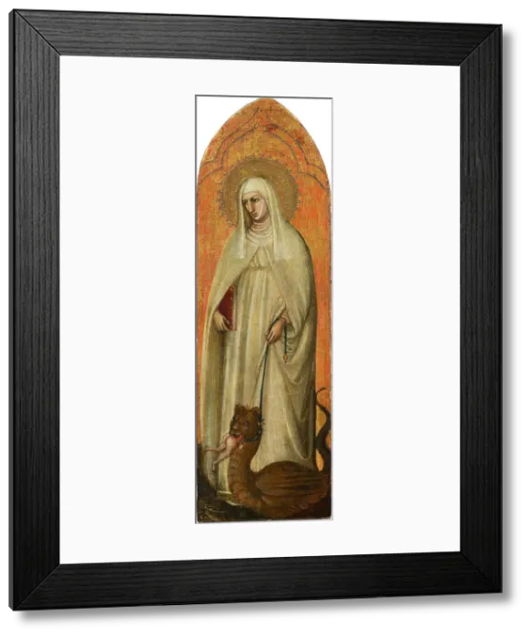 Framed Print : Saint Margaret, Early 15th cen.. Creator: Bicci di Lorenzo (1373-1452) Framed Print : Saint Margaret, Early 15th cen.. Creator: Bicci di Lorenzo (1373-1452)