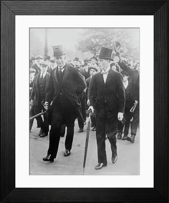 Framed Print : Prince [of] Wales going to Admiralty, between c1910 and c1915. Creator: Bain News Service
