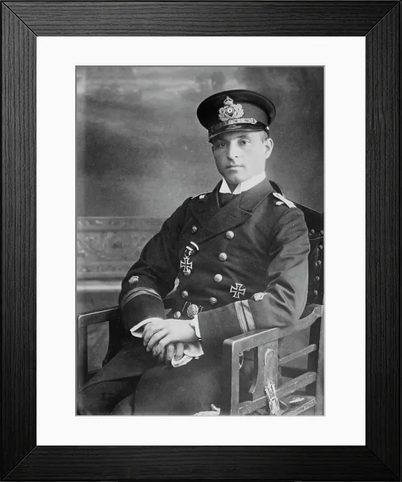 Framed Print : Lieut. von Weddigen [i.e. Otto Weddigen], 1915. Creator: Bain News Service
