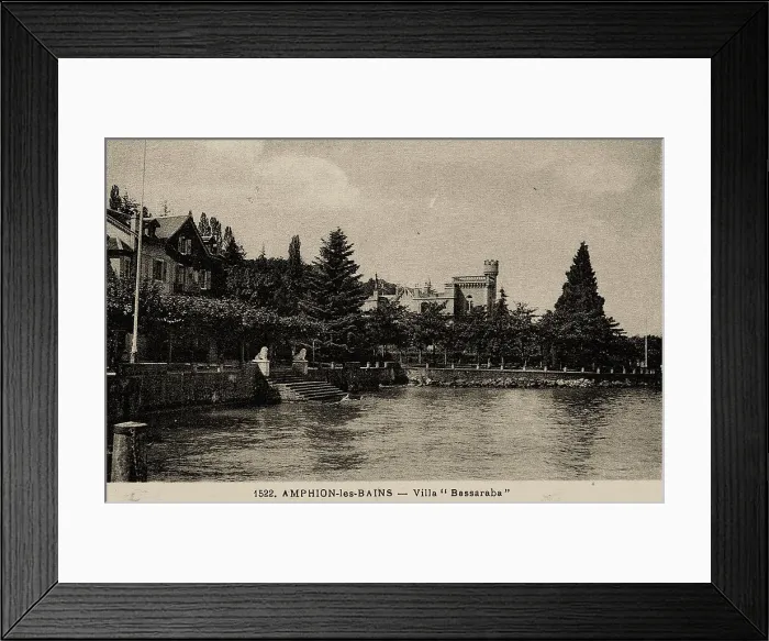 Framed Print : Villa Bassaraba, Amphion-les-Bains, 1900. Creator: Anonymous () Framed Print : Villa Bassaraba, Amphion-les-Bains, 1900. Creator: Anonymous ()
