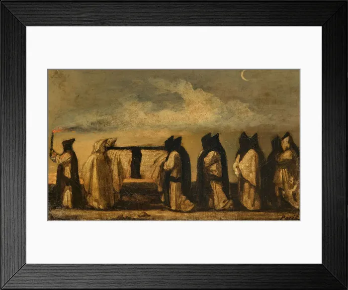 Framed Print : Italian funeral, 1851. Creator: Feuerbach; Anselm (1829-1880) Framed Print : Italian funeral, 1851. Creator: Feuerbach; Anselm (1829-1880)