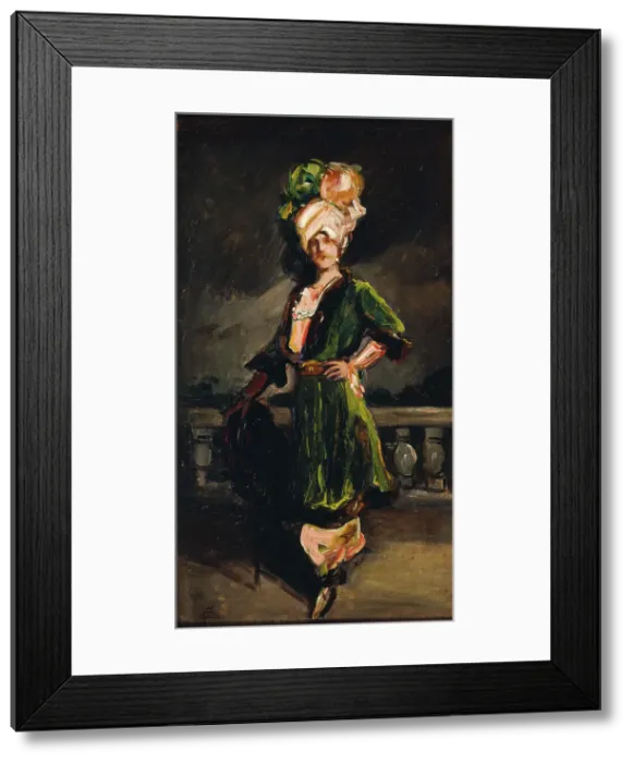 Framed Print : Portrait of Boniface de Castellane (1867-1932), in costume for the Persian ball of... 1912. Creator: Cayron; Jules (1868-1944) Framed Print : Portrait of Boniface de Castellane (1867-1932), in costume for the Persian ball of... 1912. Creator: Cayron; Jules (1868-1944)