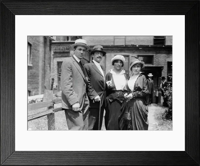 Framed Print : Tarrytown, I. Goldstein, A. Berkman, Rose Yurest, Helen Harris, 1914. Creator: Bain News Service Framed Print : Tarrytown, I. Goldstein, A. Berkman, Rose Yurest, Helen Harris, 1914. Creator: Bain News Service