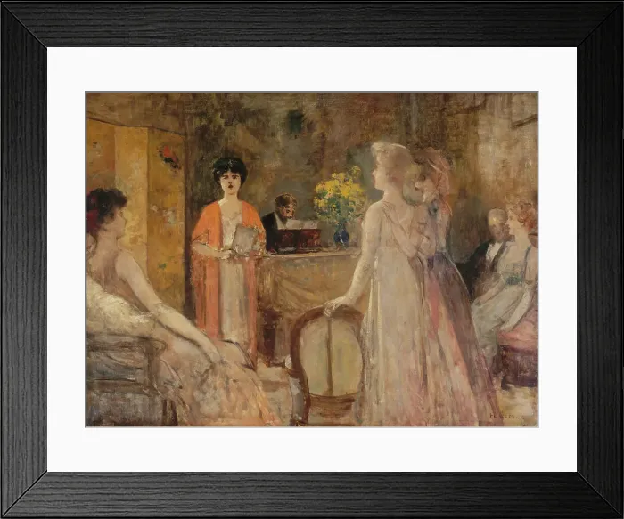 Framed Print : A Tuesday evening at Madeleine Lemaire, c1910. Creator: Gervex; Henri (1852-1929) Framed Print : A Tuesday evening at Madeleine Lemaire, c1910. Creator: Gervex; Henri (1852-1929)