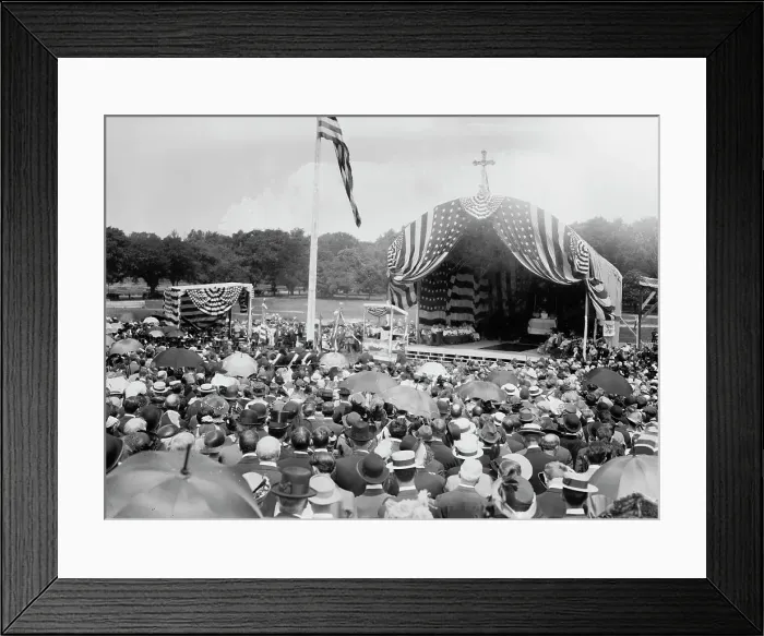 Framed Print : Field Mass, Wash. 5 / 17 / 14, 1914. Creator: Bain News Service Framed Print : Field Mass, Wash. 5 / 17 / 14, 1914. Creator: Bain News Service