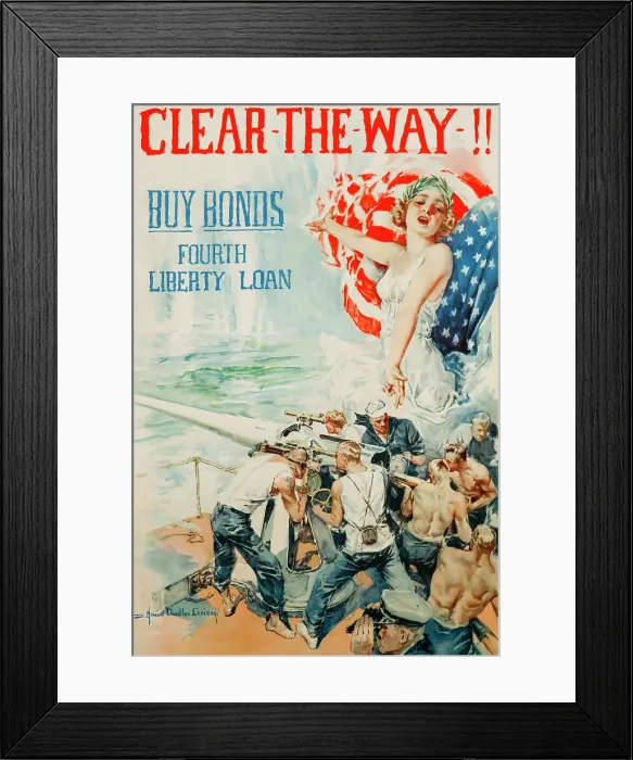 Framed Print : Clear the Way, 1918. Creator: Christy; Howard Chandler (1872-1952) Framed Print : Clear the Way, 1918. Creator: Christy; Howard Chandler (1872-1952)