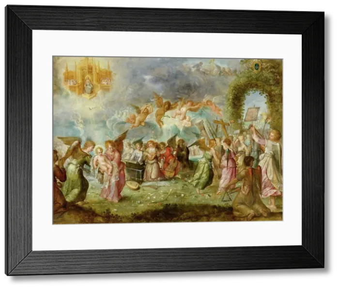 Framed Print : Triumph of the Christ Child, c1608-1610. Creator: Francken; Ambrosius; the Elder (1544 / 45-1618) Framed Print : Triumph of the Christ Child, c1608-1610. Creator: Francken; Ambrosius; the Elder (1544 / 45-1618)