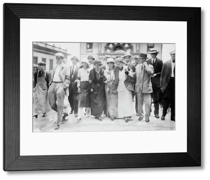 Framed Print : Lillian Rubel, Becky Edelson, Louise Berger and Berkman, 1914. Creator: Bain News Service Framed Print : Lillian Rubel, Becky Edelson, Louise Berger and Berkman, 1914. Creator: Bain News Service
