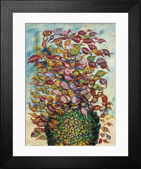 Framed Print : Le grand bouquet, 1927-1930. Creator: Louis (Séraphine de Senlis); Séraphine (1864-1942) Framed Print : Le grand bouquet, 1927-1930. Creator: Louis (Séraphine de Senlis); Séraphine (1864-1942)