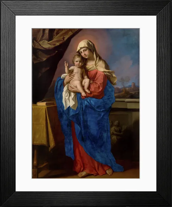 Framed Print : Madonna della Benedizione, 1651. Creator: Guercino (1591-1666) Framed Print : Madonna della Benedizione, 1651. Creator: Guercino (1591-1666)