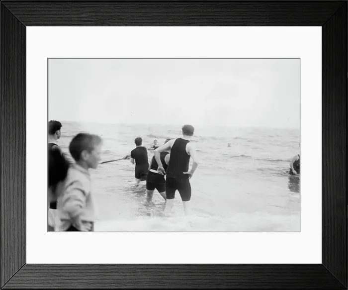 Framed Print : Water baseball, 1914. Creator: Bain News Service Framed Print : Water baseball, 1914. Creator: Bain News Service