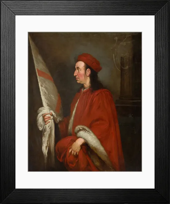 Framed Print : Portrait of Paolo Gregorio Raggi, Governor of Corsica, c1640. Creator: Strozzi; Bernardo (1581-1644) Framed Print : Portrait of Paolo Gregorio Raggi, Governor of Corsica, c1640. Creator: Strozzi; Bernardo (1581-1644)