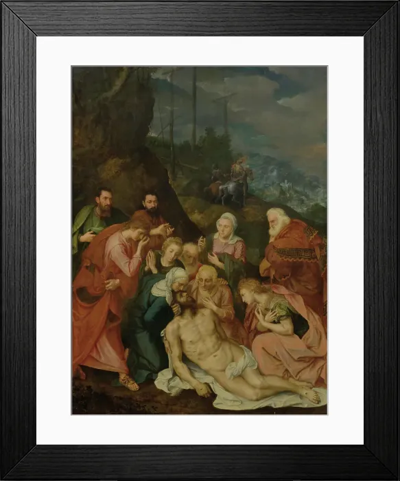 Framed Print : The Lamentation over Christ, 1553. Creator: Key; Willem Adriaensz (1516-1568) Framed Print : The Lamentation over Christ, 1553. Creator: Key; Willem Adriaensz (1516-1568)