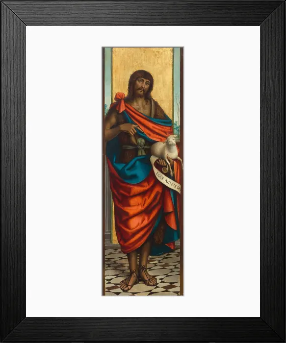 Framed Print : Saint John the Baptist, 1531. Creator: Ferrari; Defendente (1490-1540) Framed Print : Saint John the Baptist, 1531. Creator: Ferrari; Defendente (1490-1540)