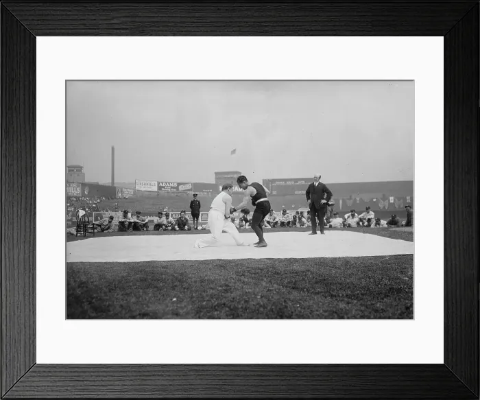 Framed Print : Abe Attell & Young Corbett, 1918. Creator: Bain News Service Framed Print : Abe Attell & Young Corbett, 1918. Creator: Bain News Service