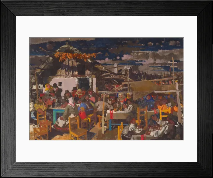 Framed Print : Market kitchen, 1930s. Creator: Aba-Novák; Vilmos (1894-1941) Framed Print : Market kitchen, 1930s. Creator: Aba-Novák; Vilmos (1894-1941)