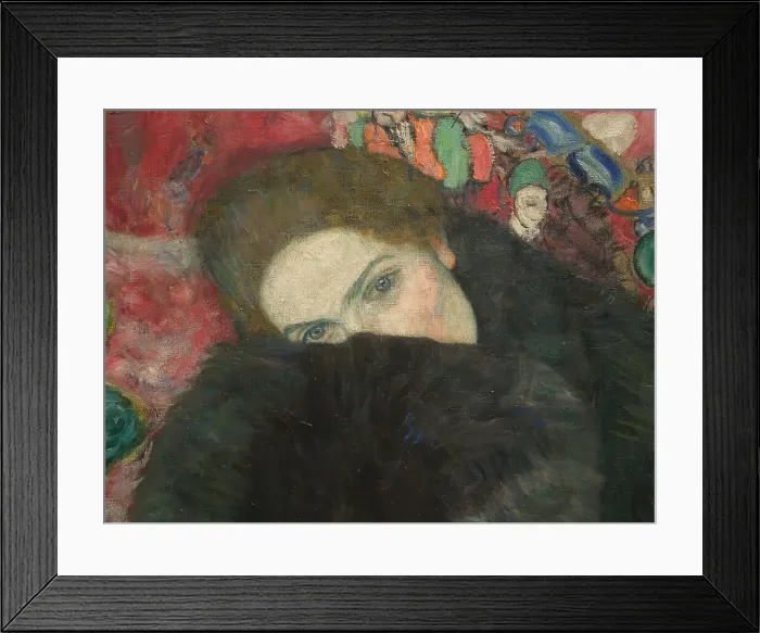 Framed Print : Lady with a Muff, 1916-1917. Creator: Klimt; Gustav (1862-1918) Framed Print : Lady with a Muff, 1916-1917. Creator: Klimt; Gustav (1862-1918)