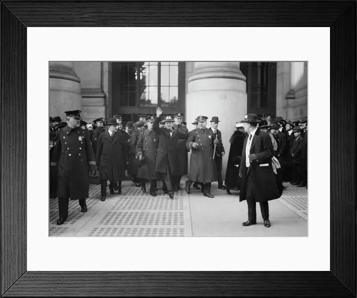 Framed Print : Billy Sunday reaches New York, between c1915 and c1920. Creator: Bain News Service Framed Print : Billy Sunday reaches New York, between c1915 and c1920. Creator: Bain News Service