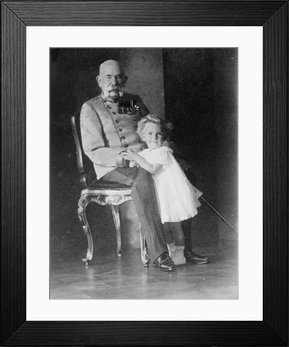 Framed Print : Emperor Franz Josef and Archduke Franz Joseph Otto (2d heir to throne), between c1910 and c1915. Creator: Bain News Service Framed Print : Emperor Franz Josef and Archduke Franz Joseph Otto (2d heir to throne), between c1910 and c1915. Creator: Bain News Service