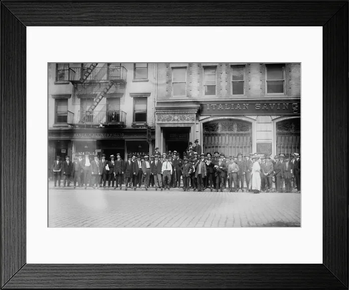 Framed Print : Italians at Consulate, New York, 5 / 25 / 15, 1915. Creator: Bain News Service Framed Print : Italians at Consulate, New York, 5 / 25 / 15, 1915. Creator: Bain News Service
