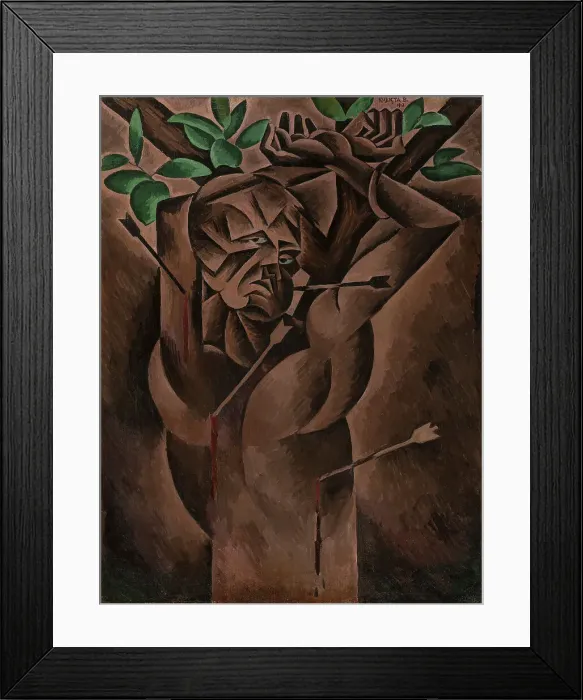 Framed Print : Saint Sebastian, 1912. Creator: Kubista; Bohumil (1884-1918) Framed Print : Saint Sebastian, 1912. Creator: Kubista; Bohumil (1884-1918)