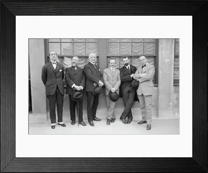 Framed Print : Bragadini, Gugliemetti, Arlotta, Vannutelli, Pardo, Pietra, 1917. Creator: Bain News Service Framed Print : Bragadini, Gugliemetti, Arlotta, Vannutelli, Pardo, Pietra, 1917. Creator: Bain News Service