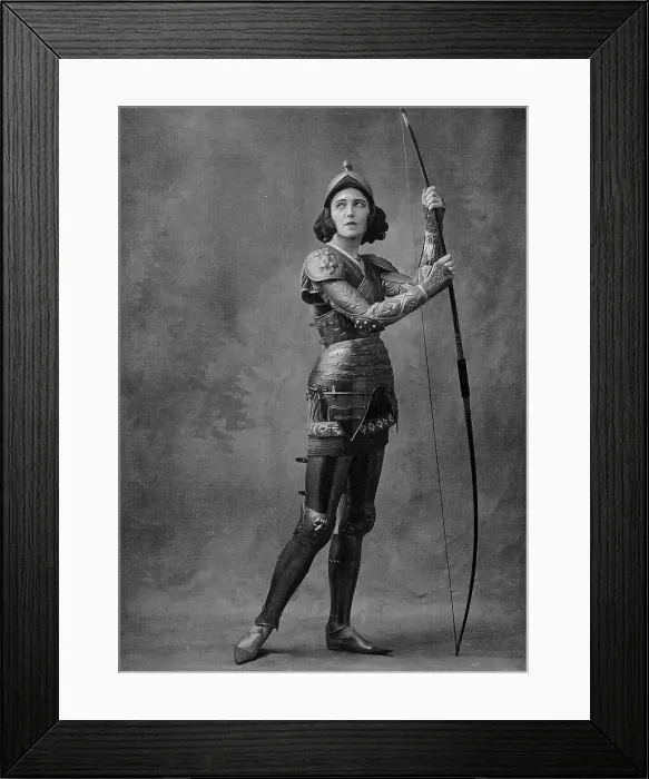 Framed Print : Ida Rubinstein as Saint Sebastián in The Martyrdom of Saint Sebastián at the Chatelet... 1911. Creator: Anonymous () Framed Print : Ida Rubinstein as Saint Sebastián in The Martyrdom of Saint Sebastián at the Chatelet... 1911. Creator: Anonymous ()