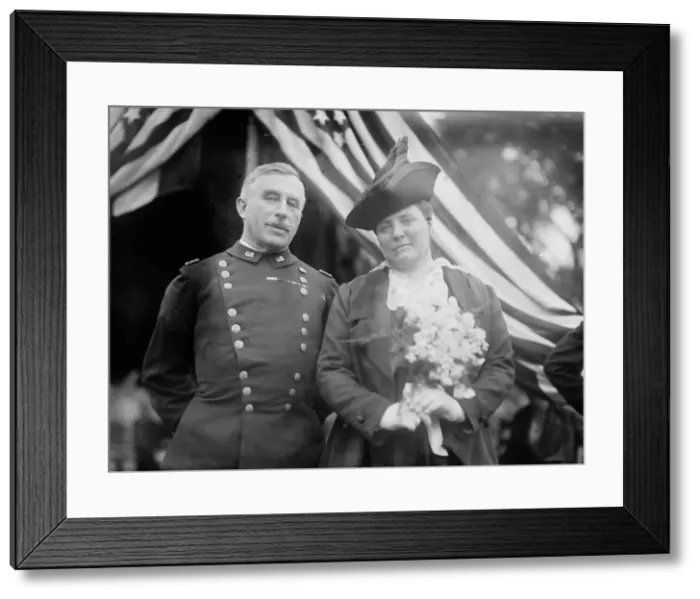 Framed Print : Gen. Leonard Wood and wife, between c1910 and c1915. Creator: Bain News Service Framed Print : Gen. Leonard Wood and wife, between c1910 and c1915. Creator: Bain News Service