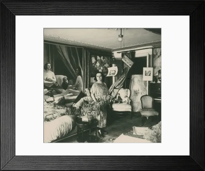 Framed Print : Jacqueline Marval in her studio in Paris, c1920. Creator: Anonymous () Framed Print : Jacqueline Marval in her studio in Paris, c1920. Creator: Anonymous ()