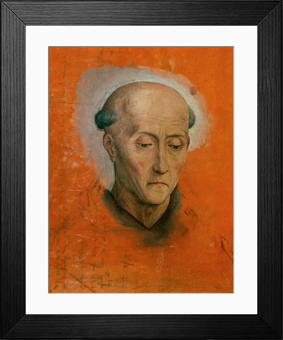 Framed Print : Tête de saint, 15th century. Creator: Memling; Hans (1433 / 40-1494) Framed Print : Tête de saint, 15th century. Creator: Memling; Hans (1433 / 40-1494)