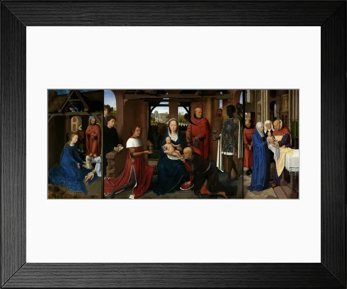 Framed Print : Triptych of Jan Floreins, 1479. Creator: Memling; Hans (1433 / 40-1494) Framed Print : Triptych of Jan Floreins, 1479. Creator: Memling; Hans (1433 / 40-1494)