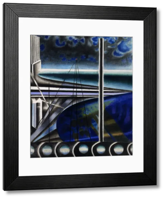 Framed Print : Metropolitan Port, c1935-1937. Creator: Stella; Joseph (1877-1946) Framed Print : Metropolitan Port, c1935-1937. Creator: Stella; Joseph (1877-1946)