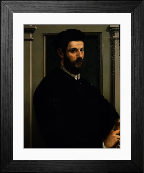 Framed Print : Self-portrait, c1540-1545. Creator: Salviati (Rossi); Francesco (1510-1563) Framed Print : Self-portrait, c1540-1545. Creator: Salviati (Rossi); Francesco (1510-1563)