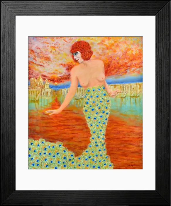 Framed Print : Marchesa Luisa Casati, 1911. Creator: Bakst; Léon (1866-1924) Framed Print : Marchesa Luisa Casati, 1911. Creator: Bakst; Léon (1866-1924)