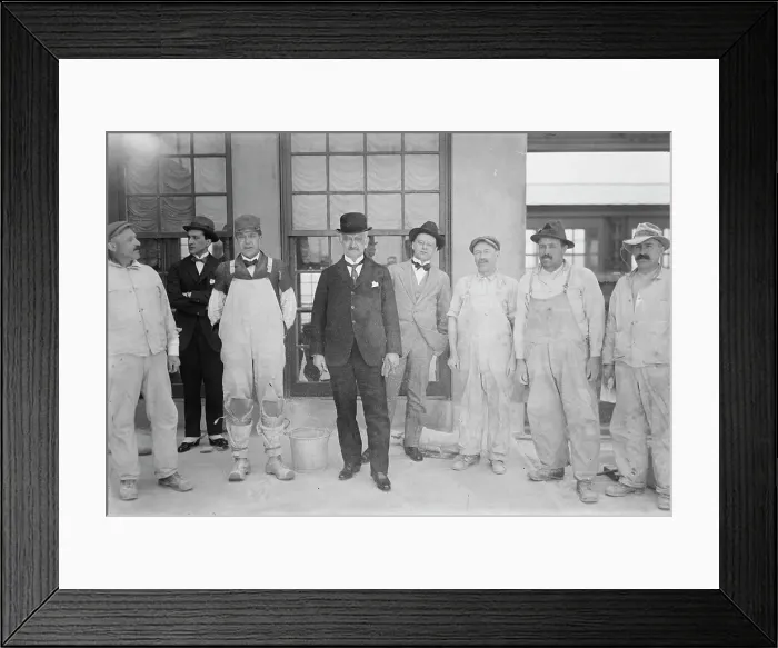 Framed Print : Arlotta & Italian workmen, 1917. Creator: Bain News Service Framed Print : Arlotta & Italian workmen, 1917. Creator: Bain News Service