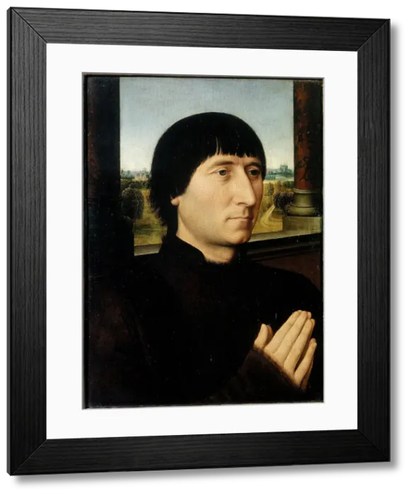 Framed Print : Portrait of Willem Moreel, 1482. Creator: Memling; Hans (1433 / 40-1494) Framed Print : Portrait of Willem Moreel, 1482. Creator: Memling; Hans (1433 / 40-1494)