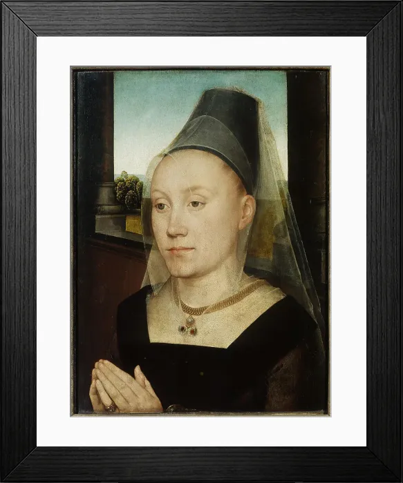 Framed Print : Portrait of Barbara van Vlaendenbergh, 1482. Creator: Memling; Hans (1433 / 40-1494) Framed Print : Portrait of Barbara van Vlaendenbergh, 1482. Creator: Memling; Hans (1433 / 40-1494)