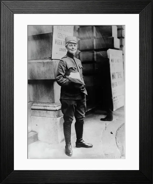 Framed Print : Sgt. Maj. Flora Sandes, between c1915 and c1920. Creator: Bain News Service Framed Print : Sgt. Maj. Flora Sandes, between c1915 and c1920. Creator: Bain News Service