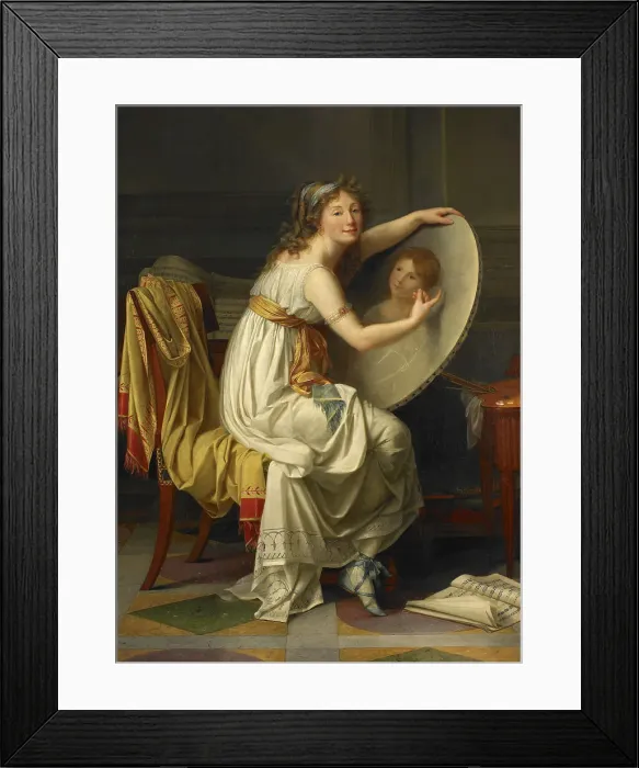 Framed Print : Self-portrait, c1799. Creator: Romany (Romanée); Adèle (1769-1846)