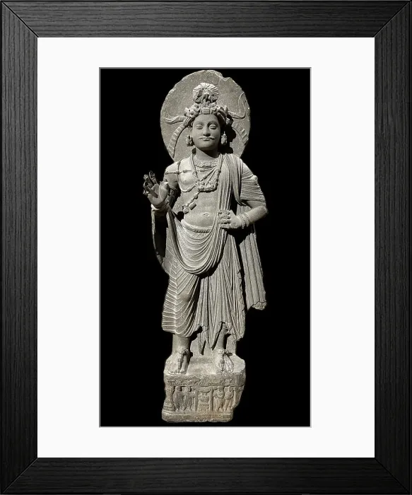Framed Print : Standing Bodhisattva, Shahbaz-Garhi, Pakistan, 1st-3rd century. Creator: Buddhist art () Framed Print : Standing Bodhisattva, Shahbaz-Garhi, Pakistan, 1st-3rd century. Creator: Buddhist art ()