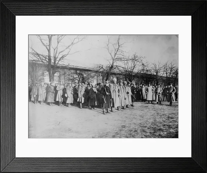 Framed Print : Siberian prisoners in Germany, between c1915 and c1920. Creator: Bain News Service Framed Print : Siberian prisoners in Germany, between c1915 and c1920. Creator: Bain News Service