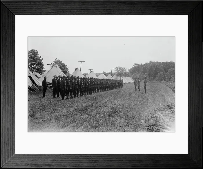 Framed Print : Signal Corps receiving orders, between c1915 and c1920. Creator: Bain News Service Framed Print : Signal Corps receiving orders, between c1915 and c1920. Creator: Bain News Service